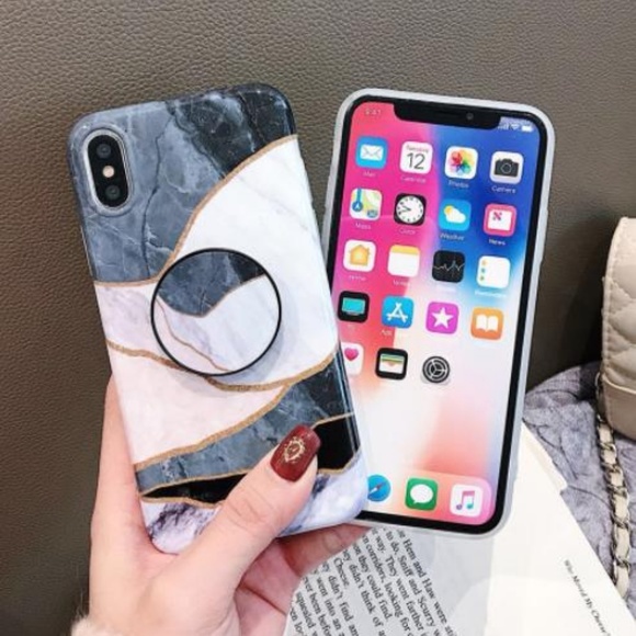 iPhone 11/Pro Max Marble Case W/Holder - Picture 3 of 3